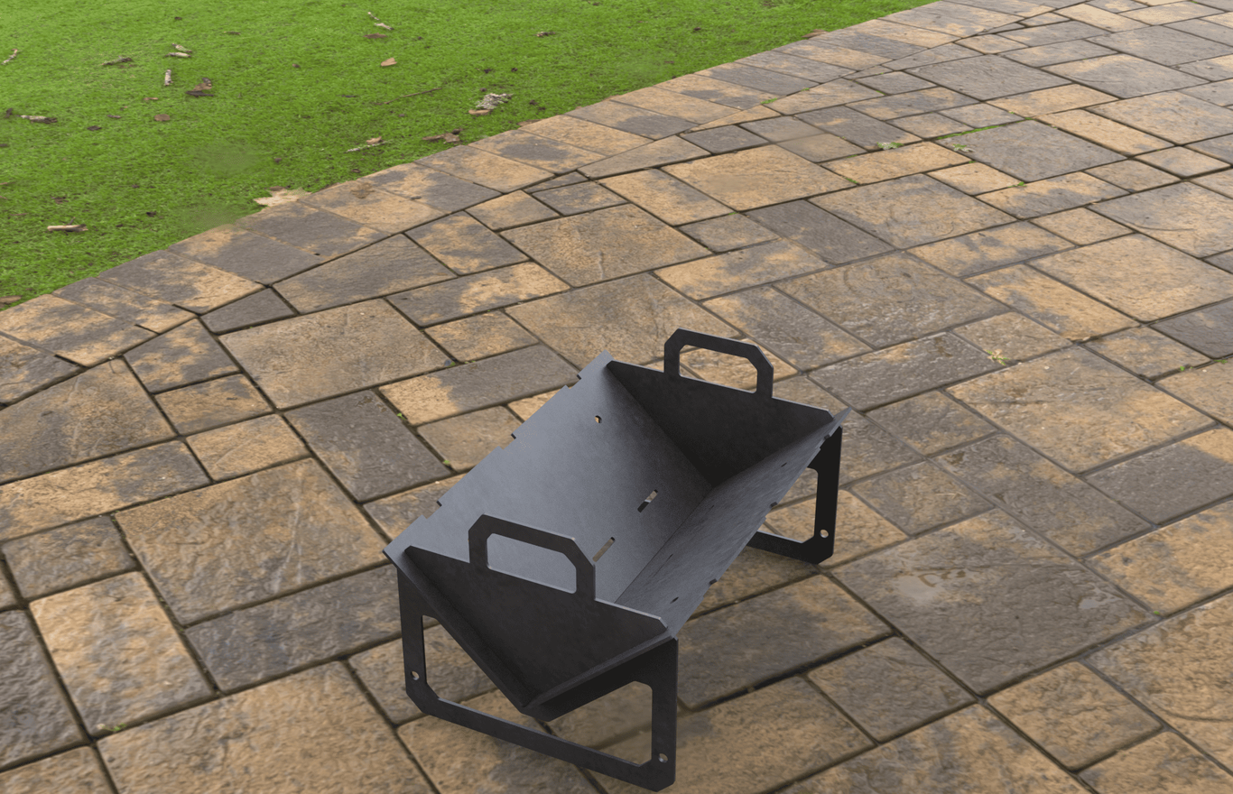 Small Fire Pit Grill. DXF, SVG files for laser, plasma cutting. Campfire Pit BBQ. Фото 6