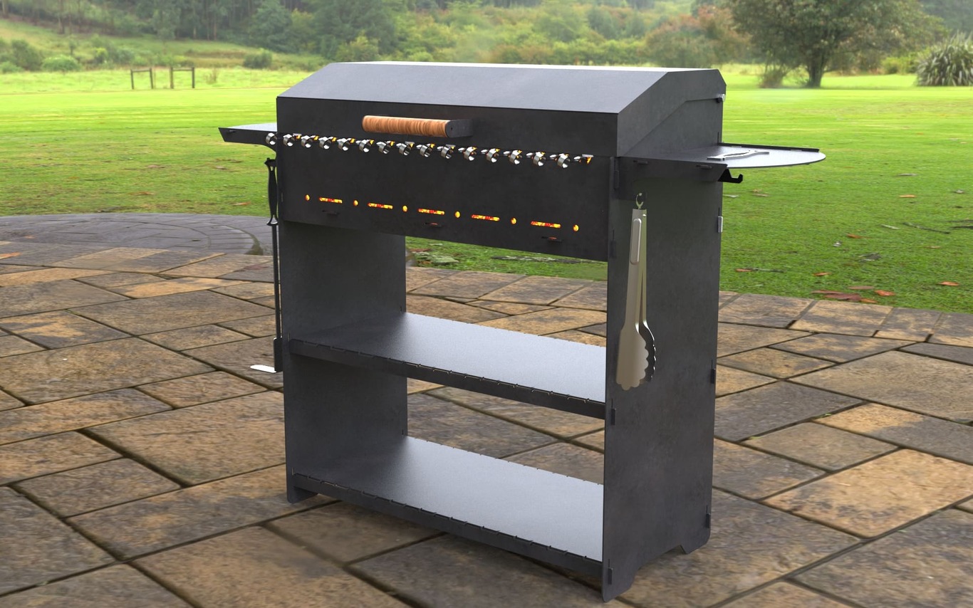 Modern Fire Pit Grill. DXF, SVG files for laser, plasma cutting. Фото 7