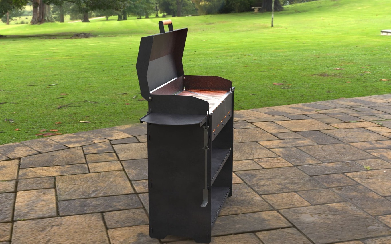 Modern Fire Pit Grill. DXF, SVG files for laser, plasma cutting. Фото 9