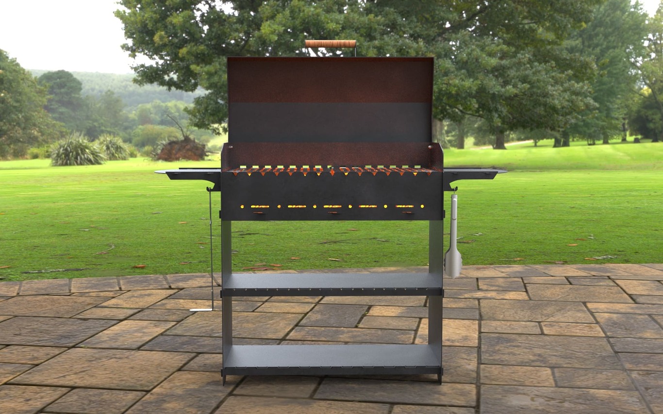 Modern Fire Pit Grill. DXF, SVG files for laser, plasma cutting. Фото 10