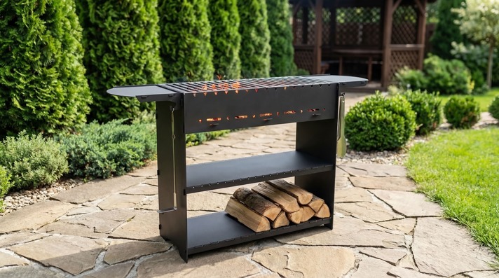 Modern Fire Pit Grill V2. DXF, SVG files for laser, plasma cutting