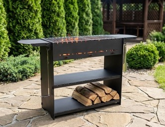 Modern Fire Pit Grill V2. DXF, SVG files for laser, plasma cutting
