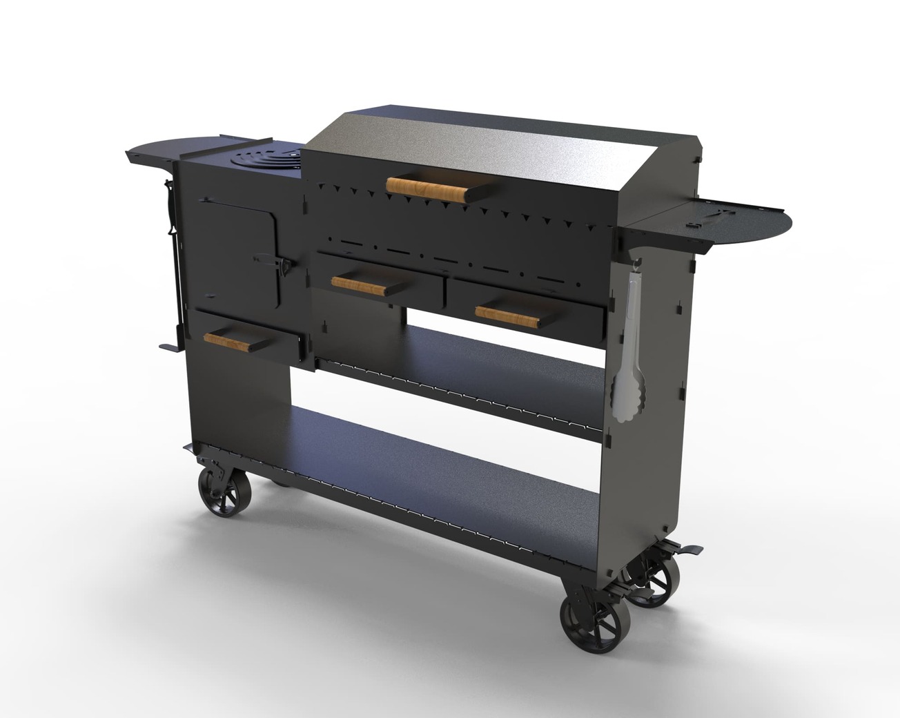 Modern with Stove Fire Pit Grill. DXF, SVG files for laser, plasma cutting. Фото 16
