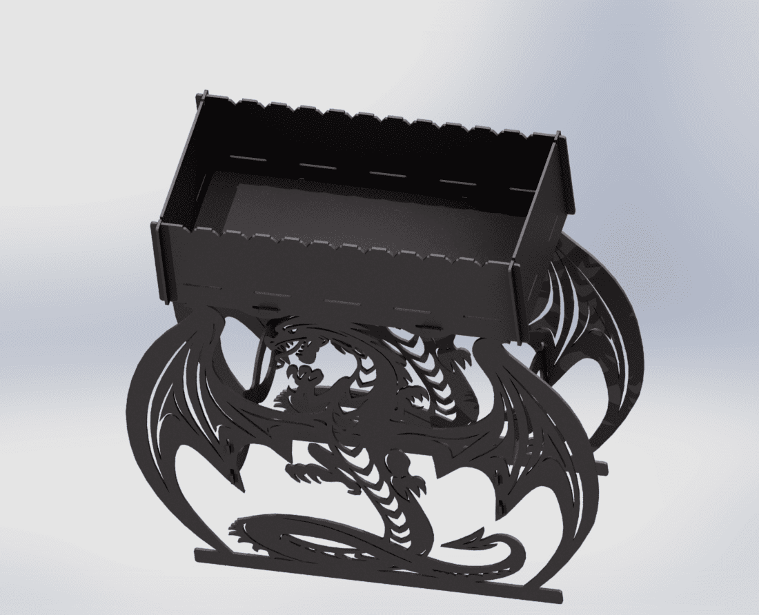 Dragon Fire Pit Grill. DXF files for plasma, laser cutting. Фото 6