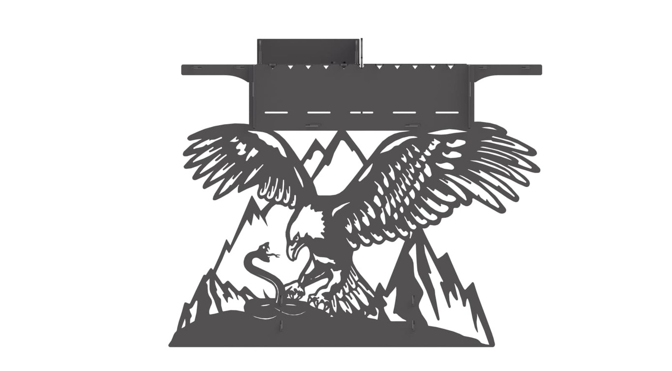 Eagle Fire Pit Barbecue. DXF files for plasma, laser cutting. Фото 3
