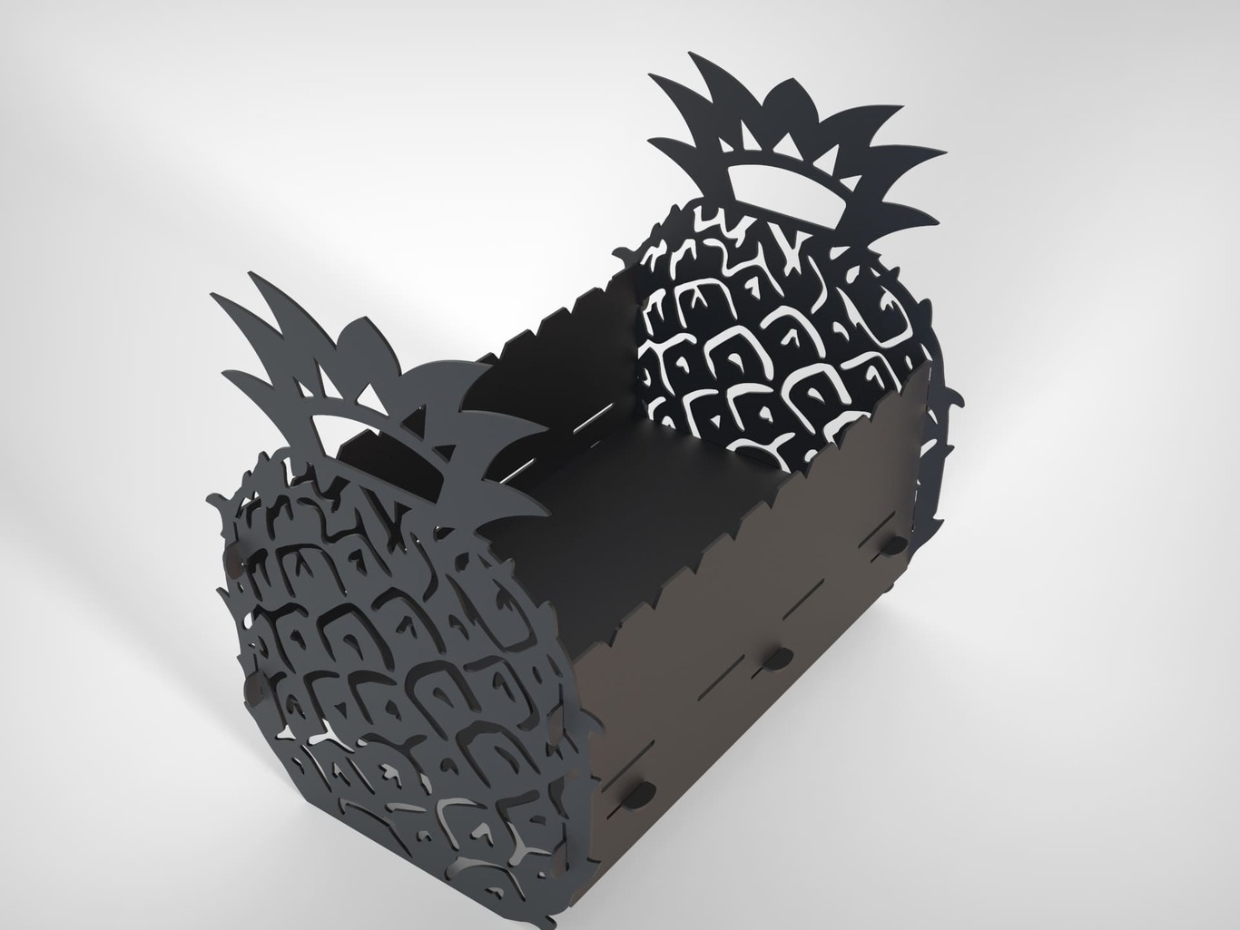 Pineapple Fire Pit Grill. DXF files for plasma, laser cutting. Фото 7