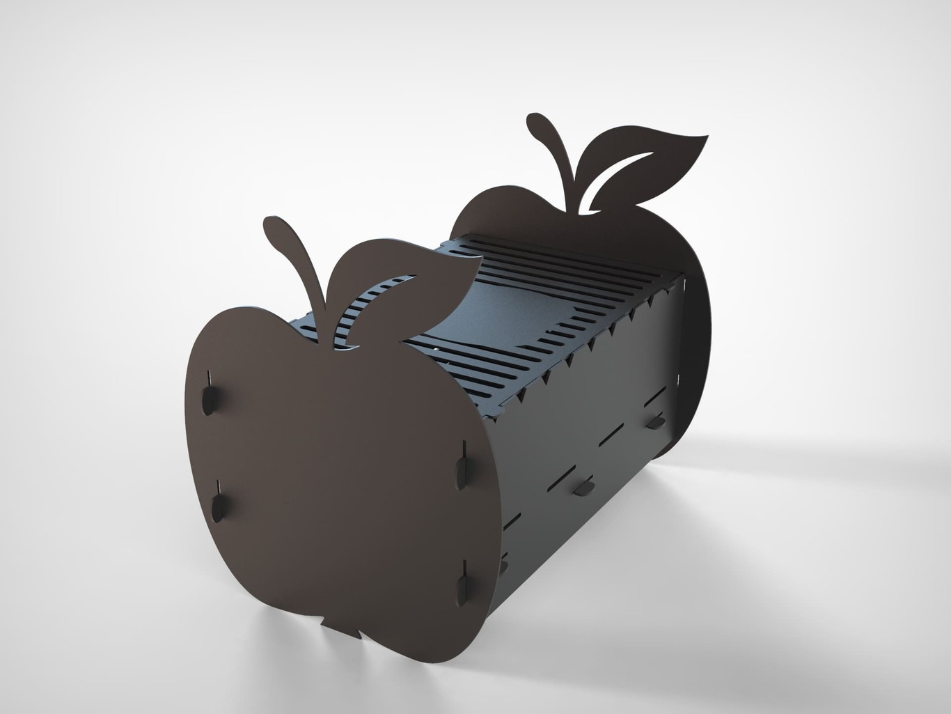 Apple Fire Pit Grill. DXF files for plasma, laser cutting. Фото 4