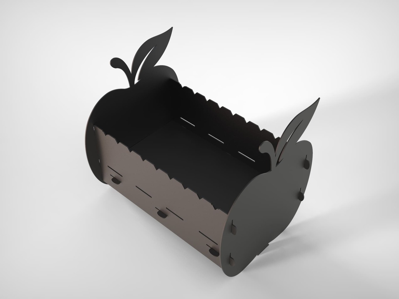 Apple Fire Pit Grill. DXF files for plasma, laser cutting. Фото 9