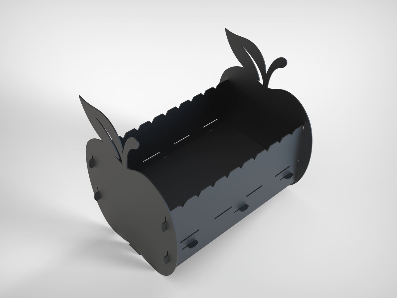 Apple Fire Pit Grill. DXF files for plasma, laser cutting. Фото 10
