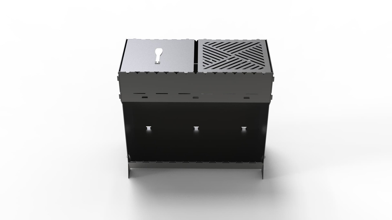 Brazier Fire Pit Grill. DXF files for plasma, laser cutting. Фото 4