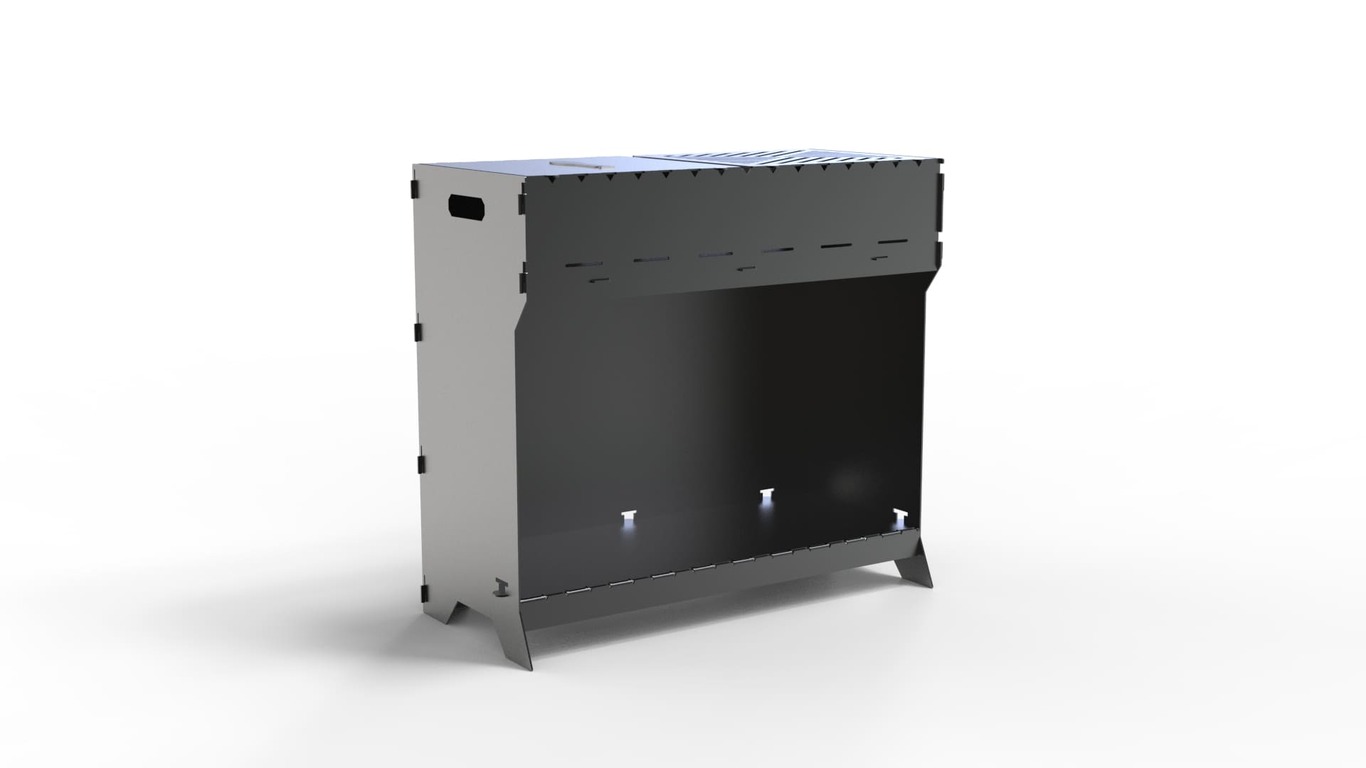 Brazier Fire Pit Grill. DXF files for plasma, laser cutting. Фото 5