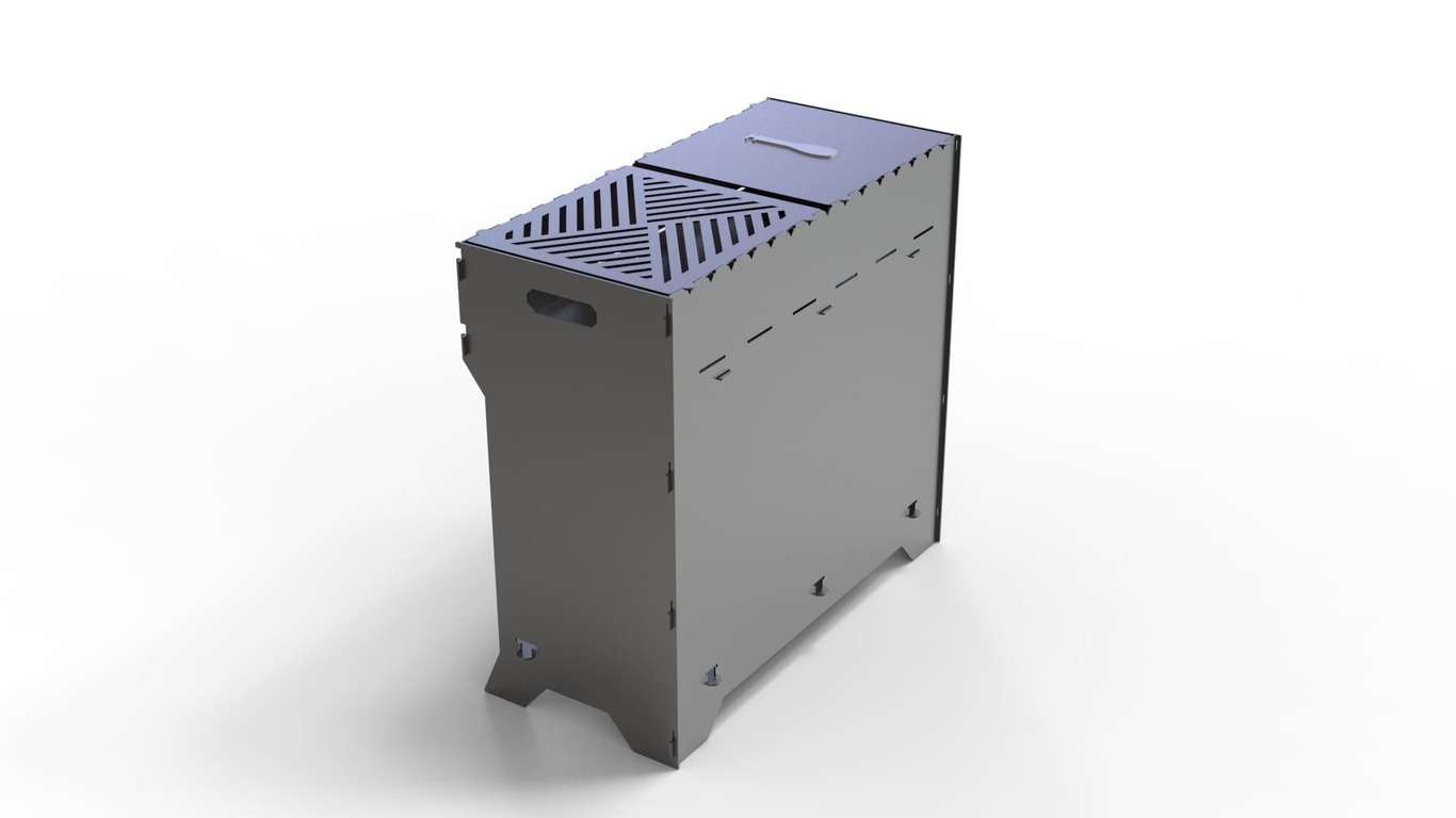 Brazier Fire Pit Grill. DXF files for plasma, laser cutting. Фото 6