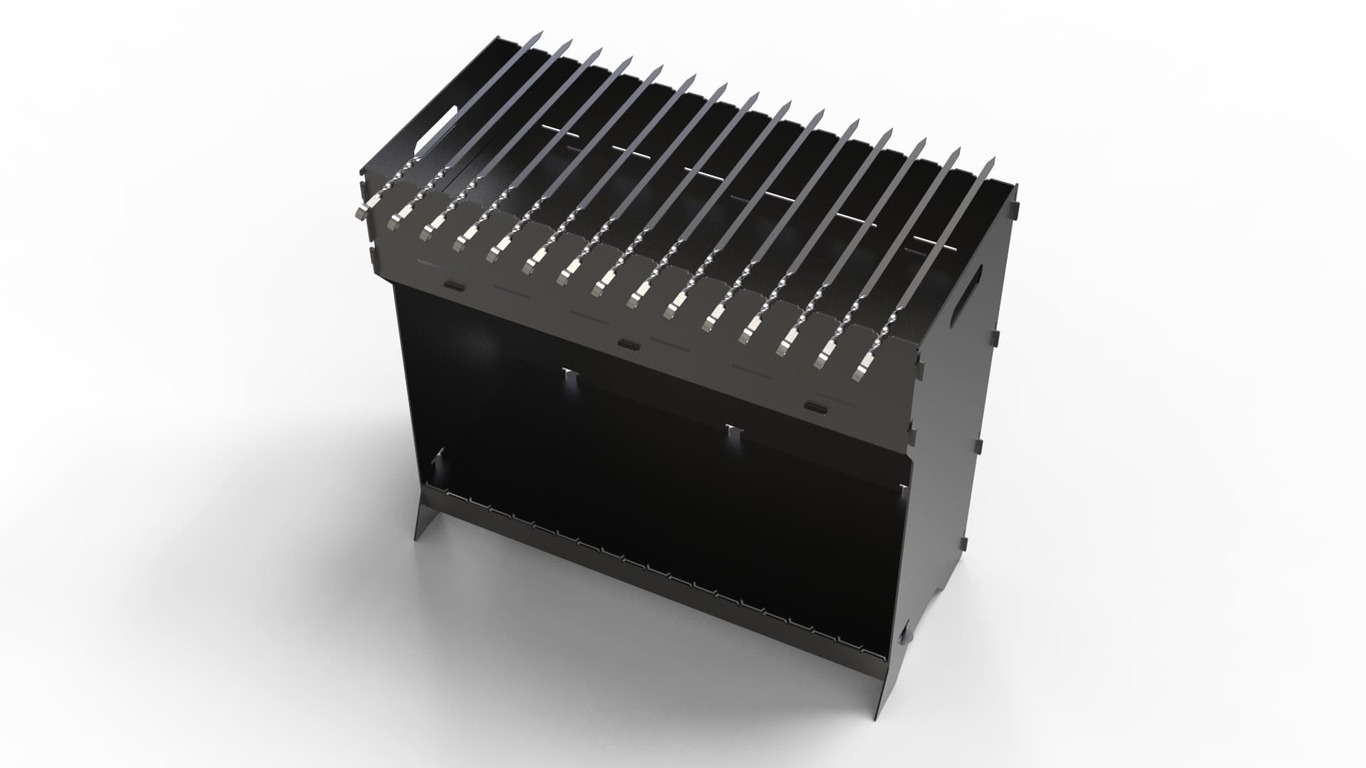 Brazier Fire Pit Grill. DXF files for plasma, laser cutting. Фото 10