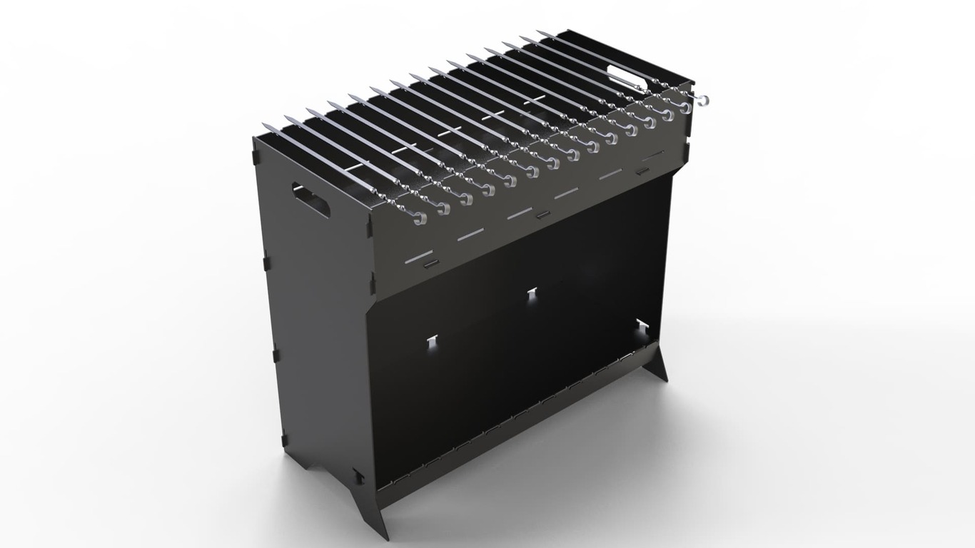 Brazier Fire Pit Grill. DXF files for plasma, laser cutting. Фото 11