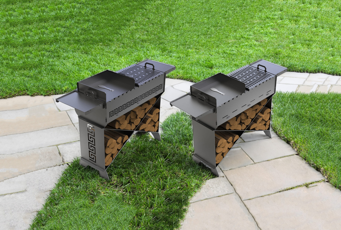 Brazier X V1 Fire Pit Grill. DXF files for plasma, laser cutting