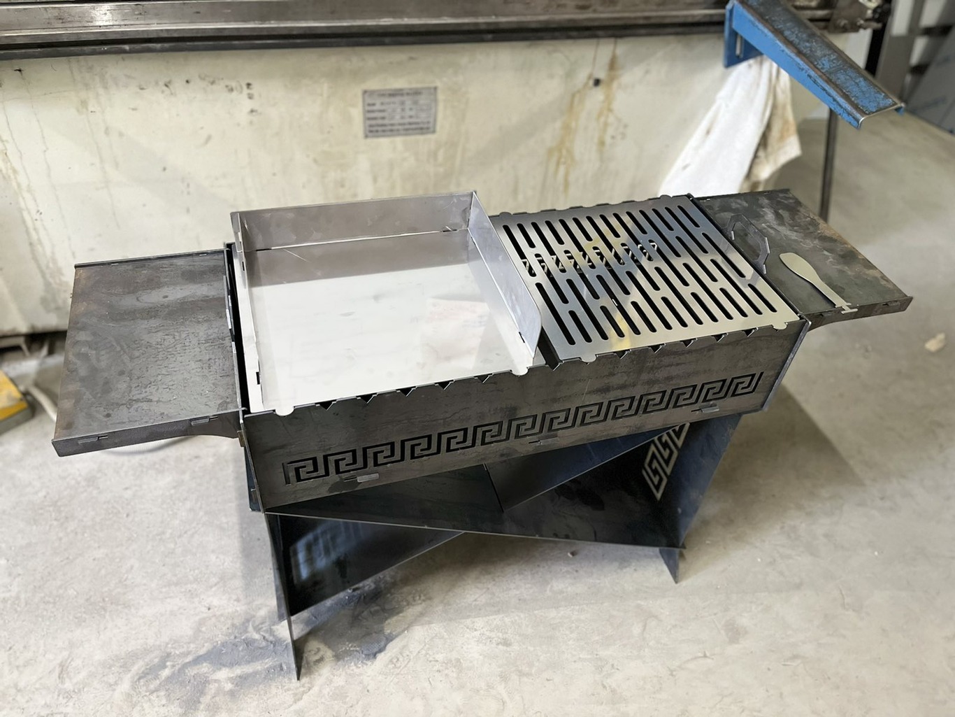 Brazier X V1 Fire Pit Grill. DXF files for plasma, laser cutting. Фото 4