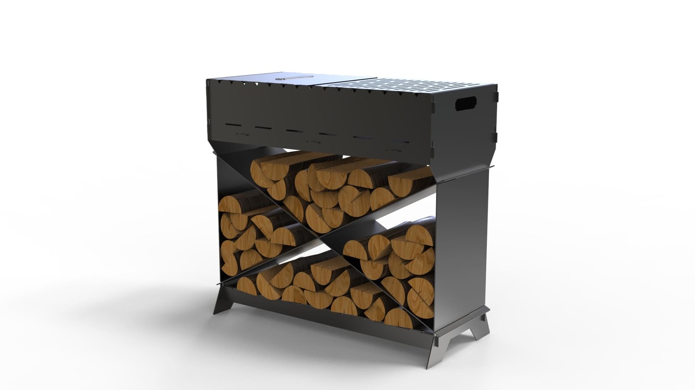 Brazier X V2 Fire Pit Grill. DXF files for plasma, laser cutting. Фото 9
