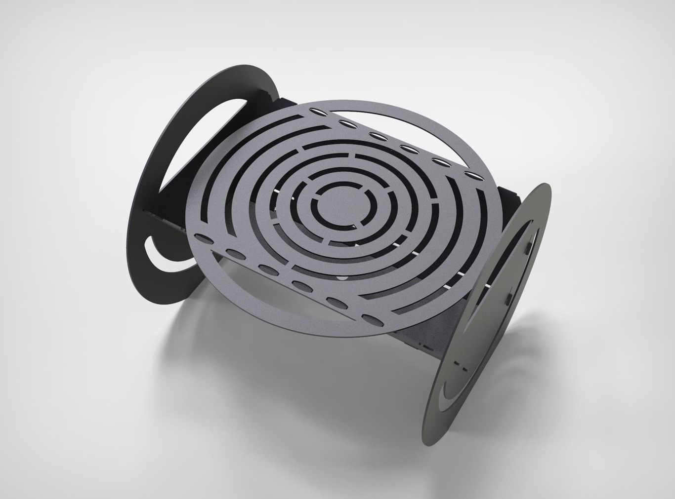 Round Fire Pit Grill. DXF files for plasma, laser cutting. Фото 3