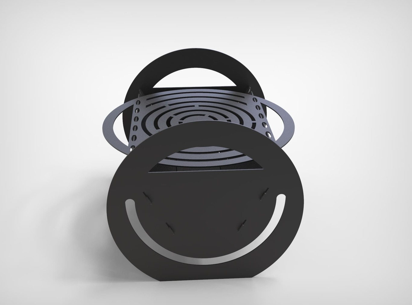 Round Fire Pit Grill. DXF files for plasma, laser cutting. Фото 6
