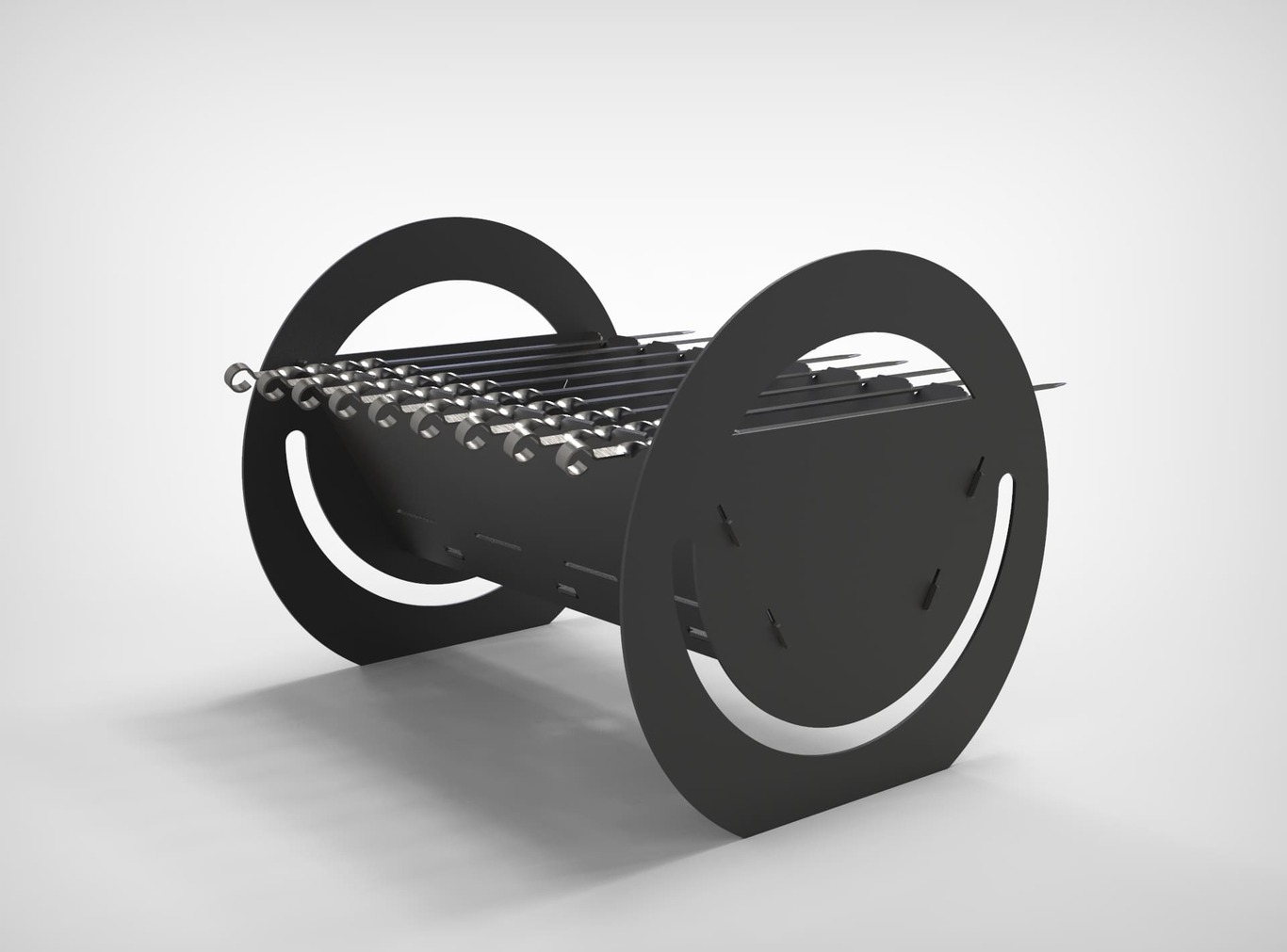 Round Fire Pit Grill. DXF files for plasma, laser cutting. Фото 7