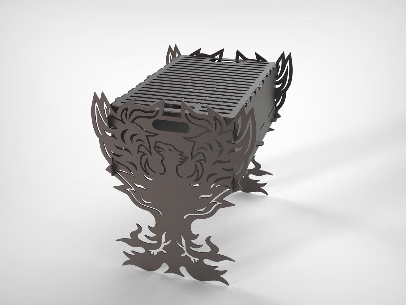Fenix Fire Pit Grill. DXF files for plasma, laser cutting. Фото 5