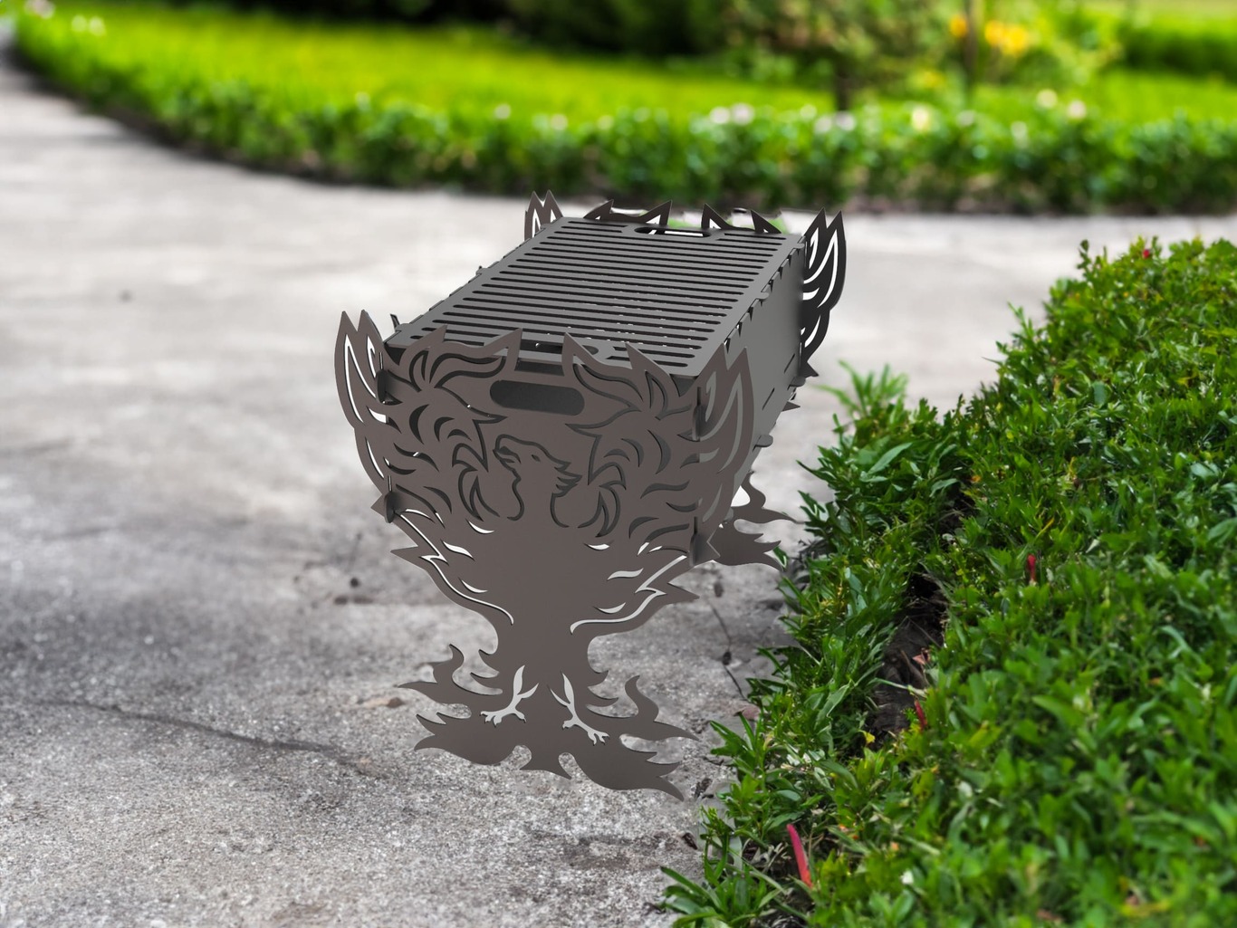 Fenix Fire Pit Grill. DXF files for plasma, laser cutting