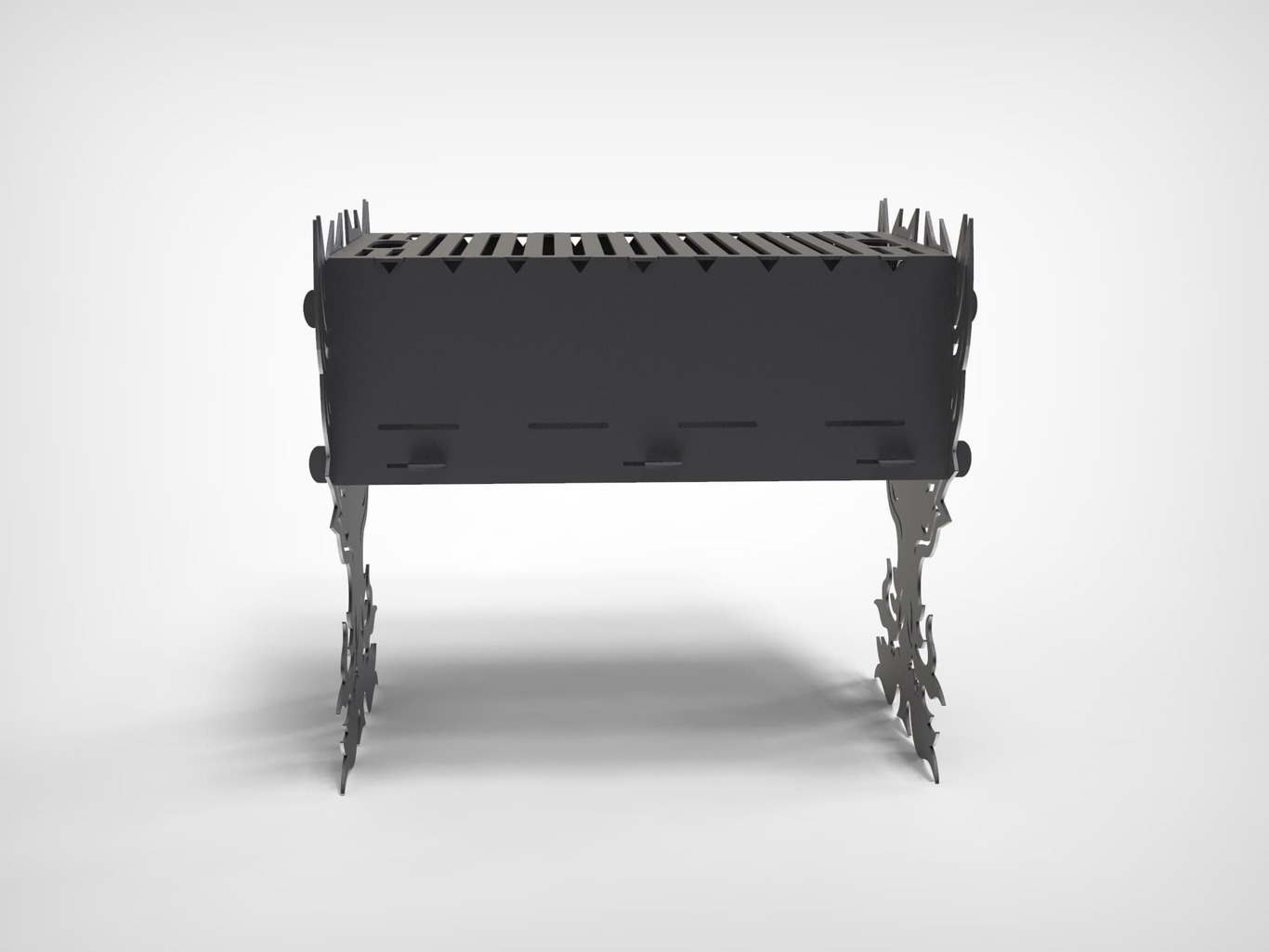 Fenix Fire Pit Grill. DXF files for plasma, laser cutting. Фото 4