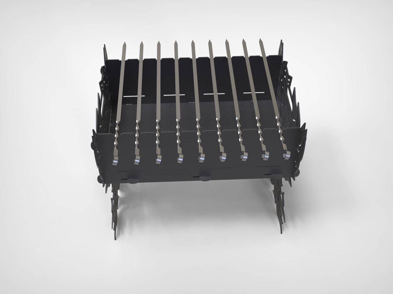 Fenix Fire Pit Grill. DXF files for plasma, laser cutting. Фото 9
