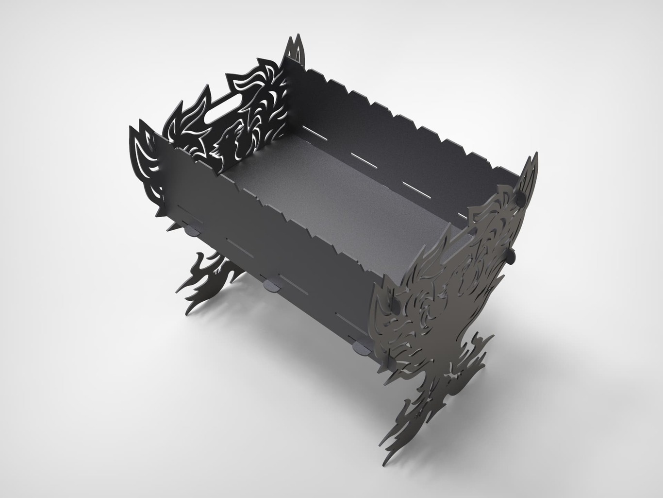 Fenix Fire Pit Grill. DXF files for plasma, laser cutting. Фото 10
