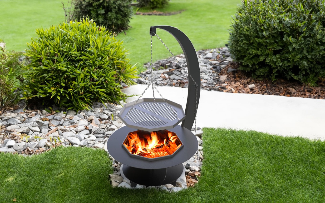 Barbecue a Legna Mezzaluna. File DXF per taglio plasma, laser. Фото 5