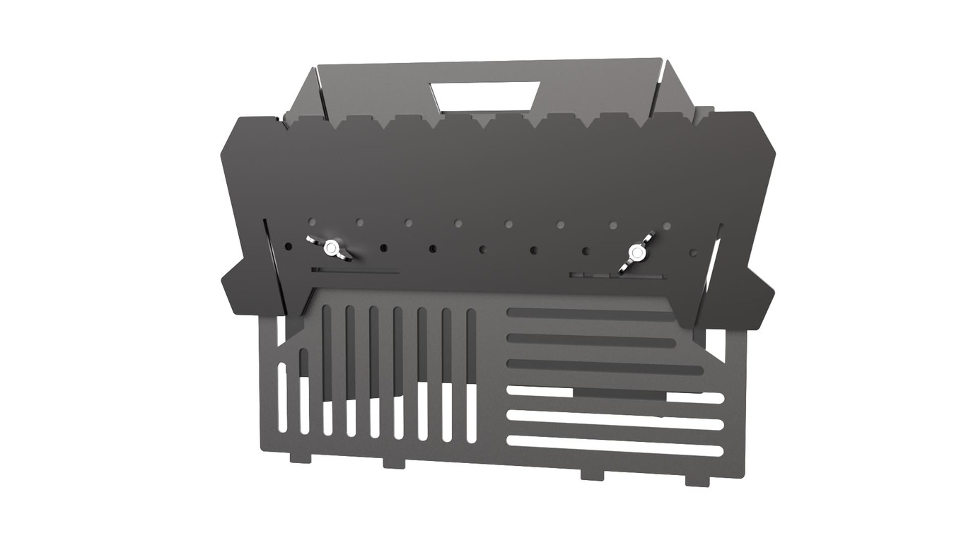 Barbecue a Legna Pieghevole. File DXF per taglio plasma, laser. Barbecue per campeggio. Фото 10