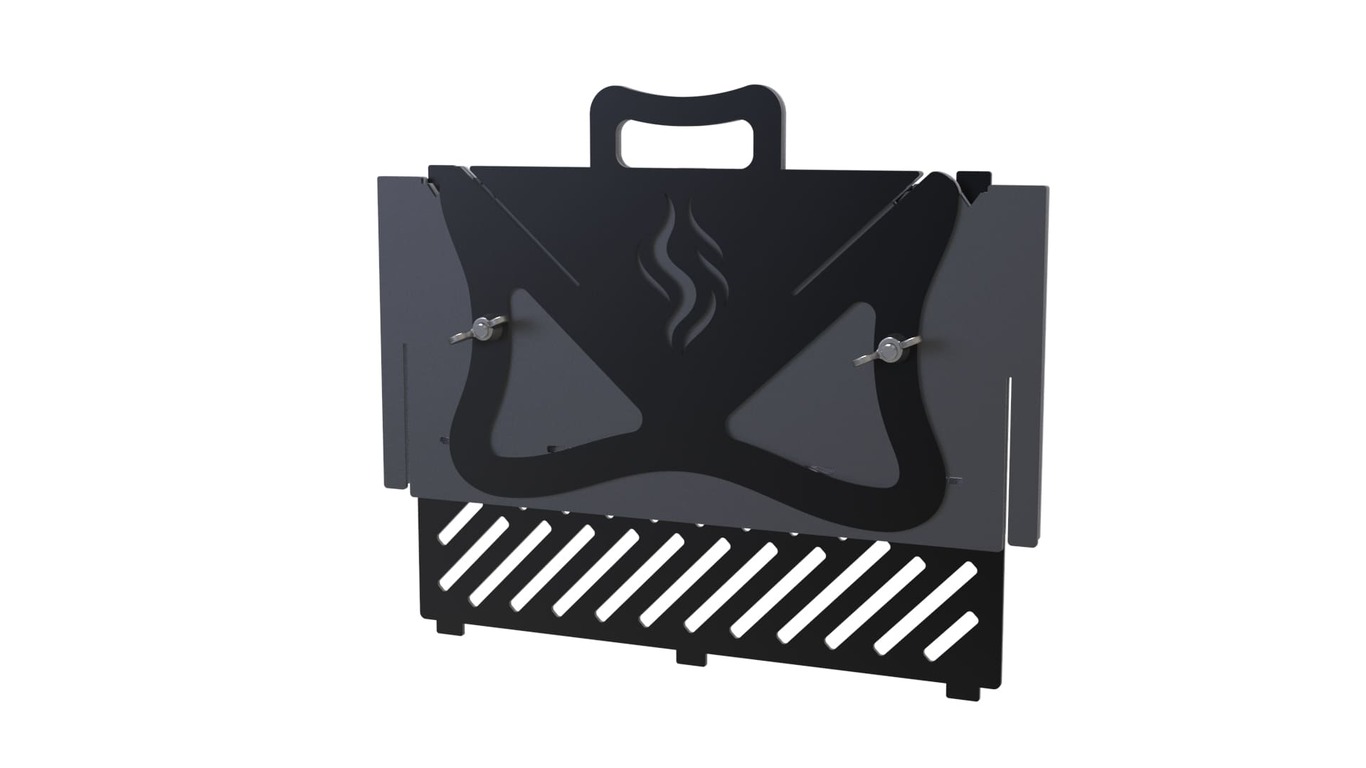 Flat-Pack V2 Fire Pit Grill. DXF files for plasma, laser cutting. Barbecue for Camping. Фото 10
