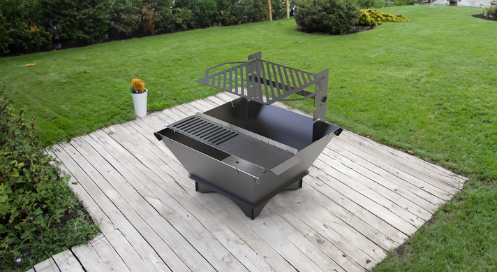29-Inch Square Fire Pit Grill. DXF files for plasma, laser cutting