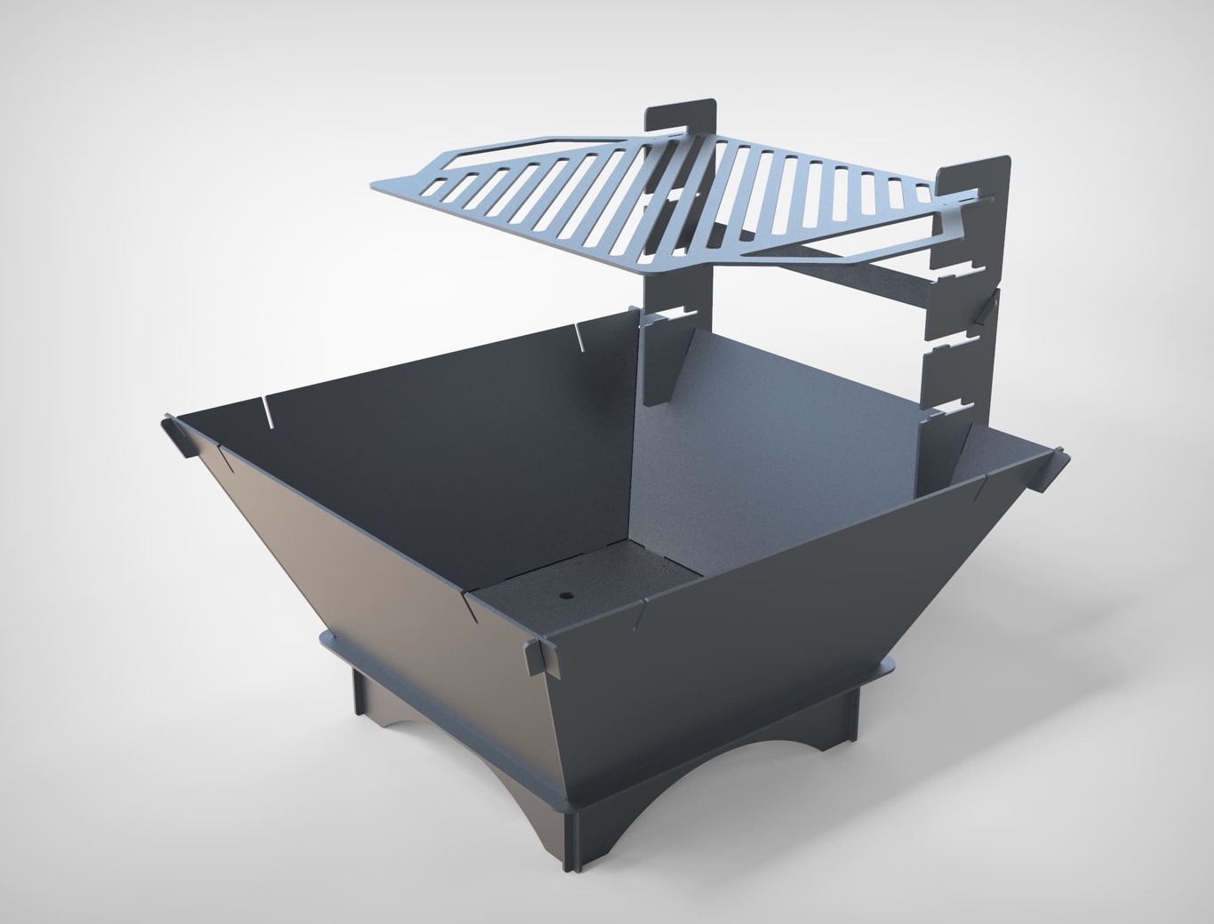 29-Inch Square Fire Pit Grill. DXF files for plasma, laser cutting. Фото 4