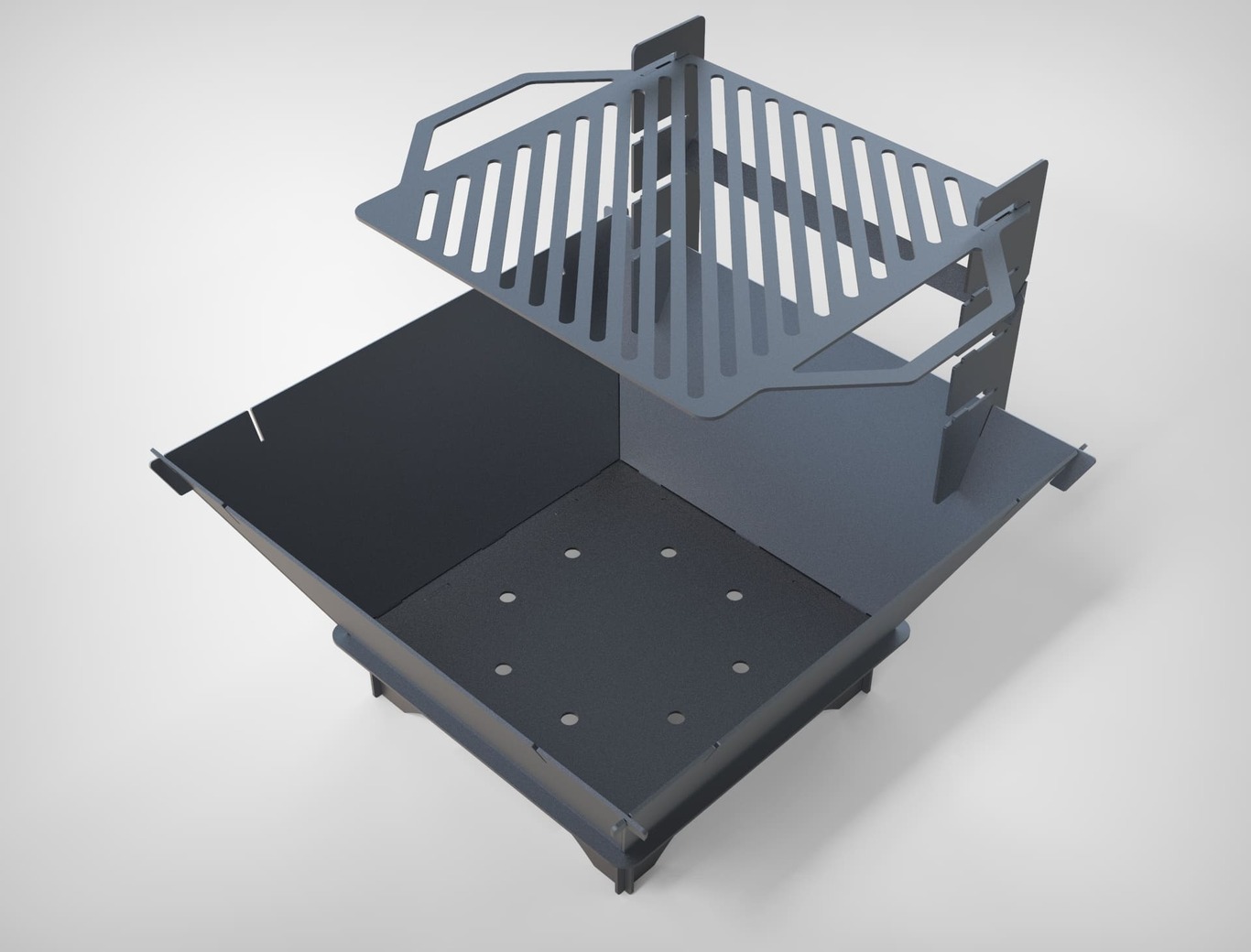 29-Inch Square Fire Pit Grill. DXF files for plasma, laser cutting. Фото 5