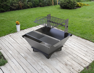 29-Inch Square Fire Pit Grill. DXF files for plasma, laser cutting