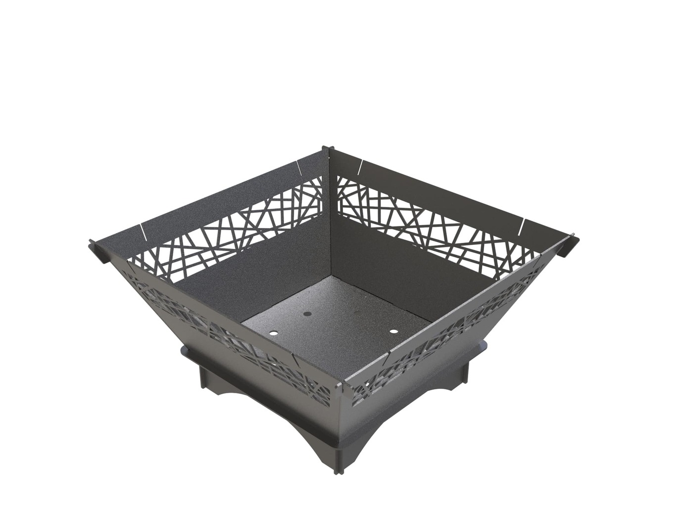 29-Inch Square Fire Pit Grill with Ornament. DXF files for plasma, laser cutting. Фото 12