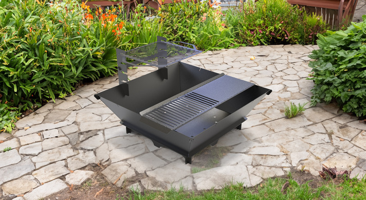 41-Inch Square Fire Pit Grill. DXF files for plasma, laser cutting