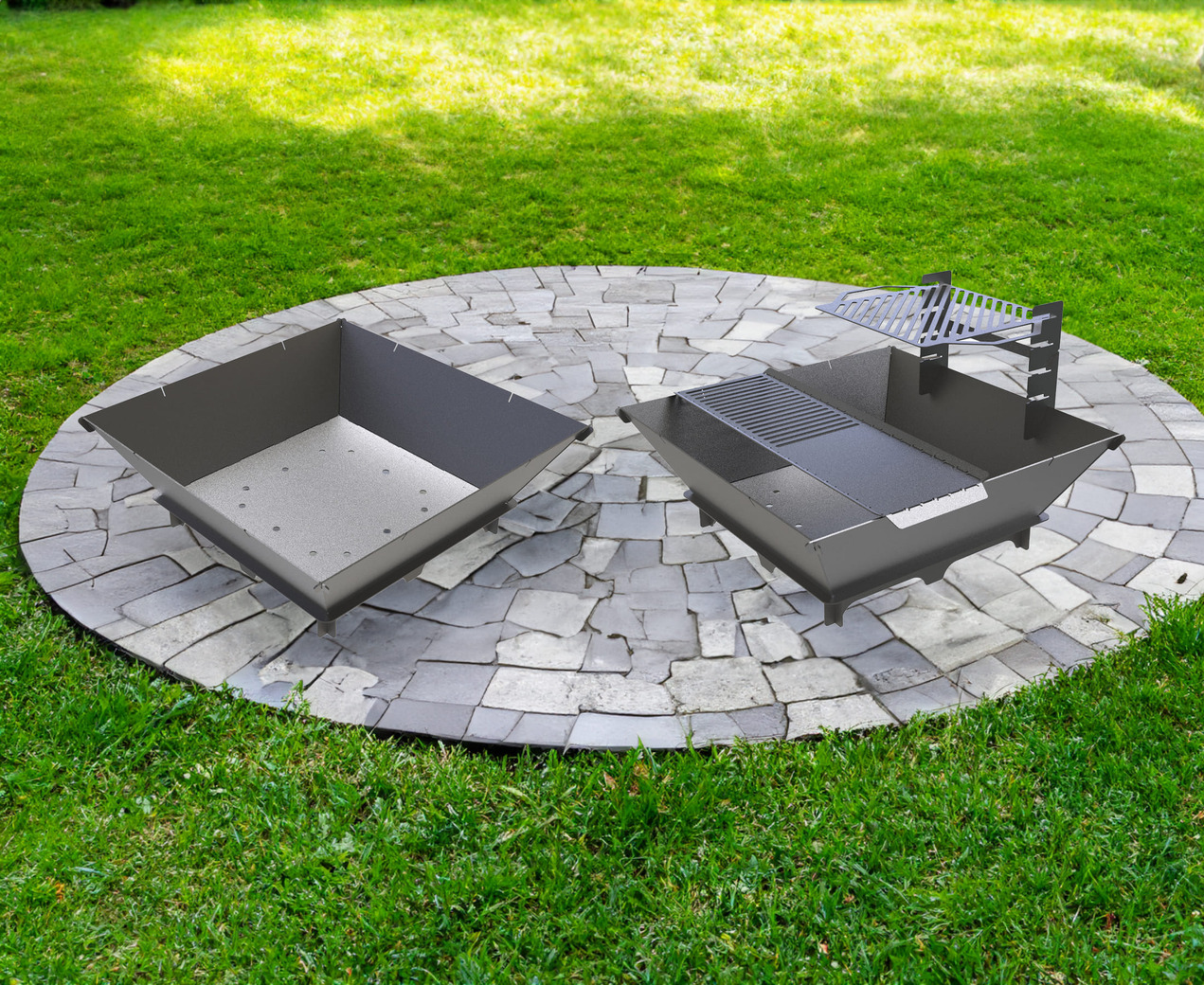 41-Inch Square Fire Pit Grill. DXF files for plasma, laser cutting. Фото 4