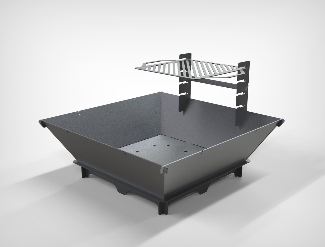 41-Inch Square Fire Pit Grill. DXF files for plasma, laser cutting. Фото 5