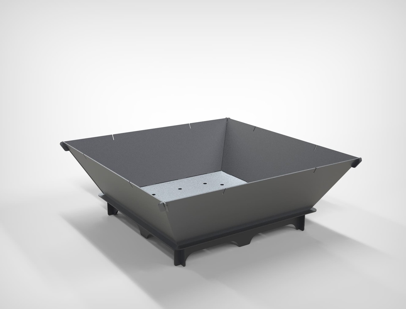 41-Inch Square Fire Pit Grill. DXF files for plasma, laser cutting. Фото 12