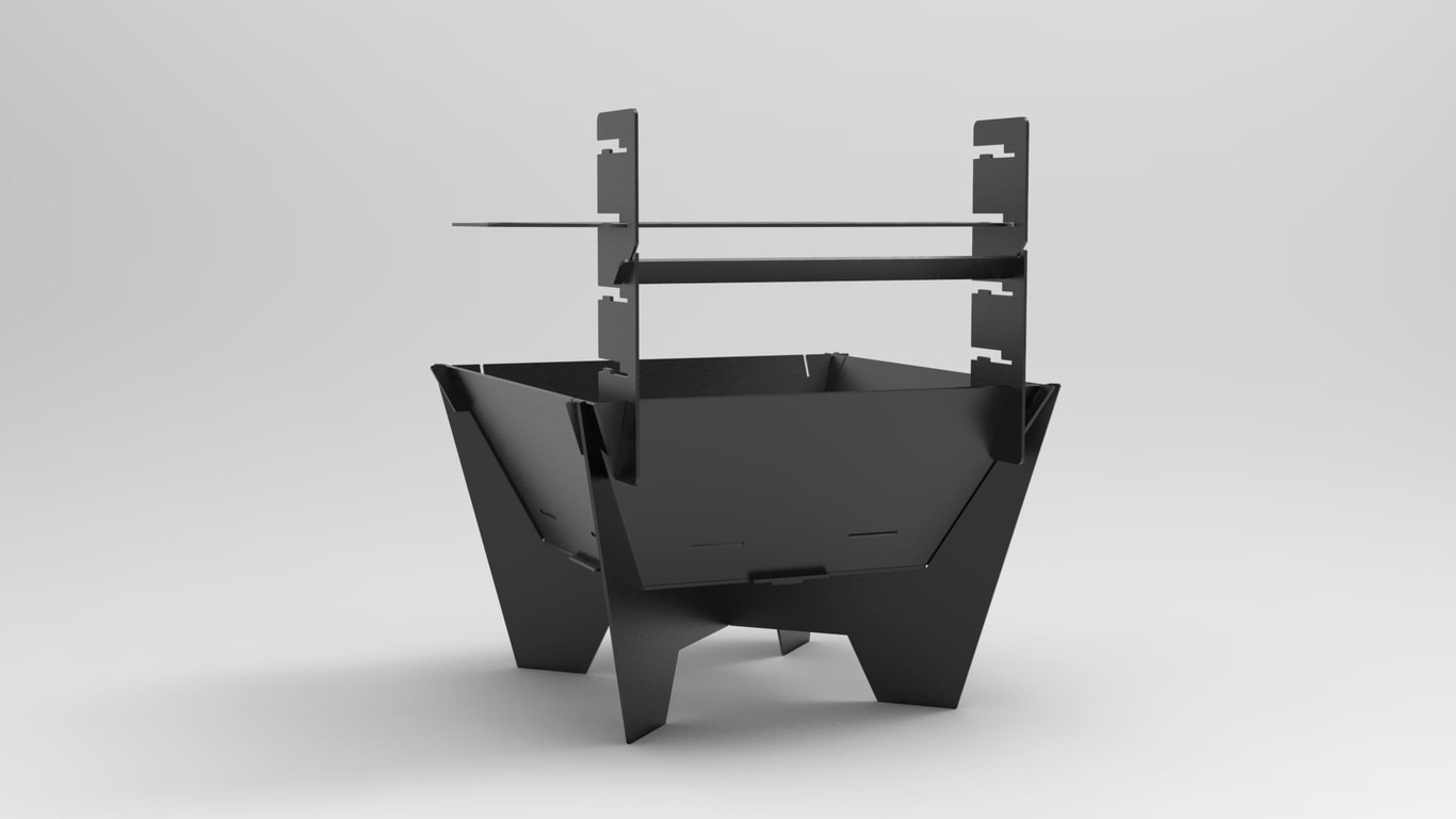 24-Inch Square Fire Pit Grill V2. DXF files for plasma, laser cutting. Фото 5