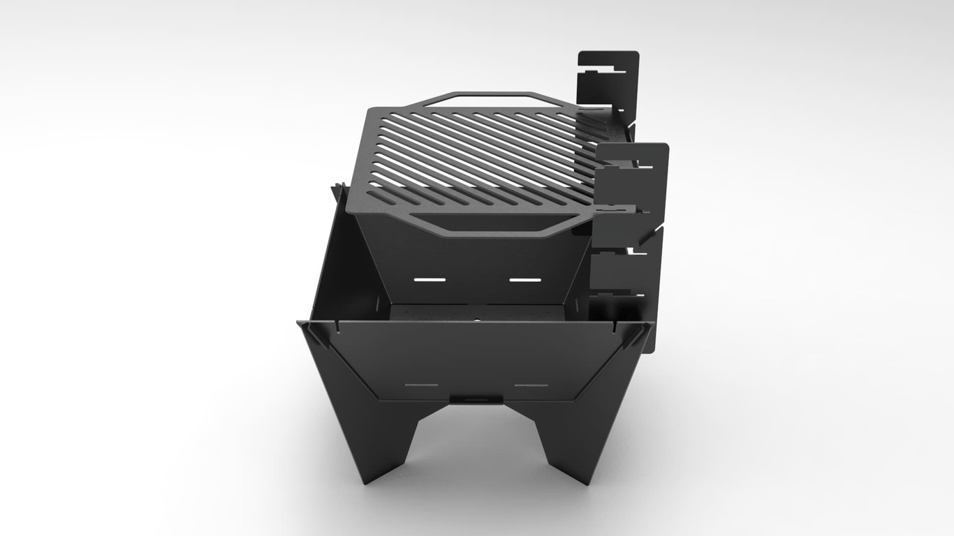 24-Inch Square Fire Pit Grill V2. DXF files for plasma, laser cutting. Фото 6