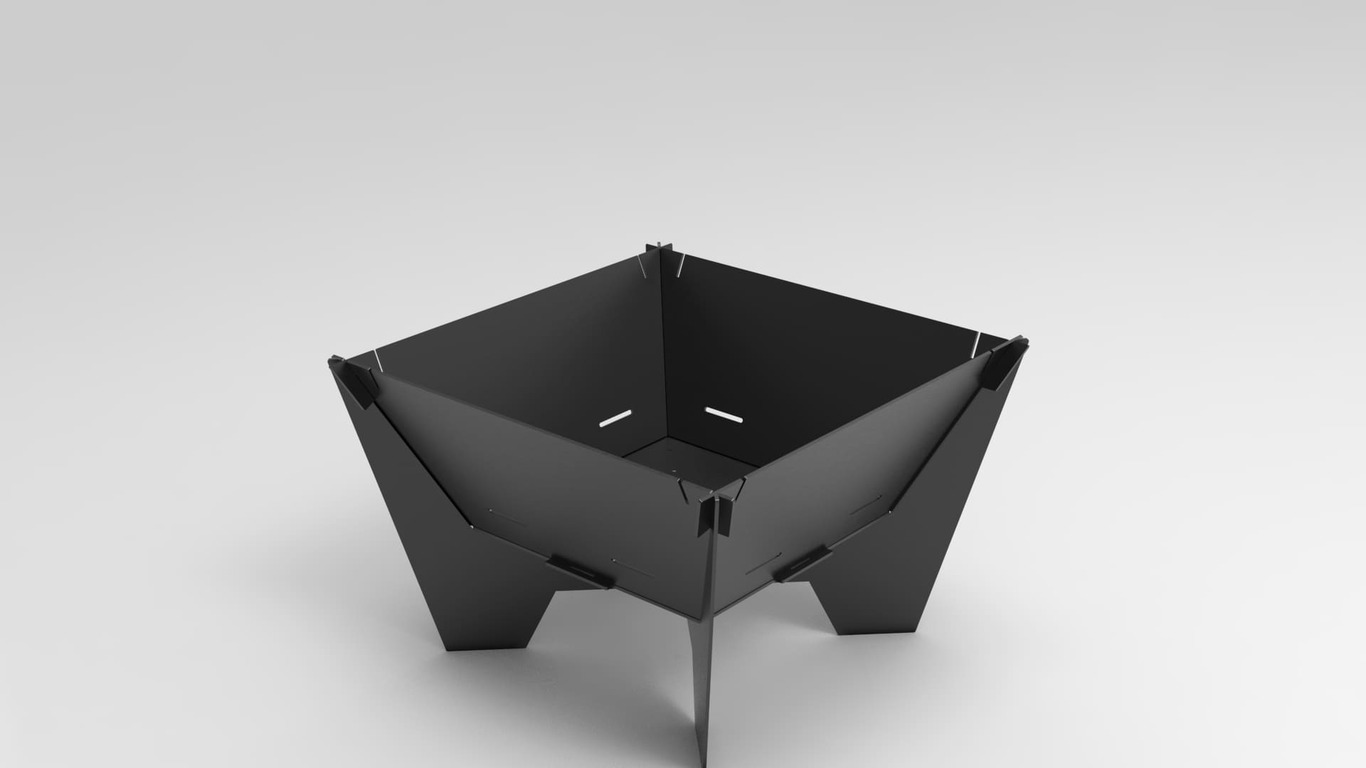 24-Inch Square Fire Pit Grill V2. DXF files for plasma, laser cutting. Фото 9