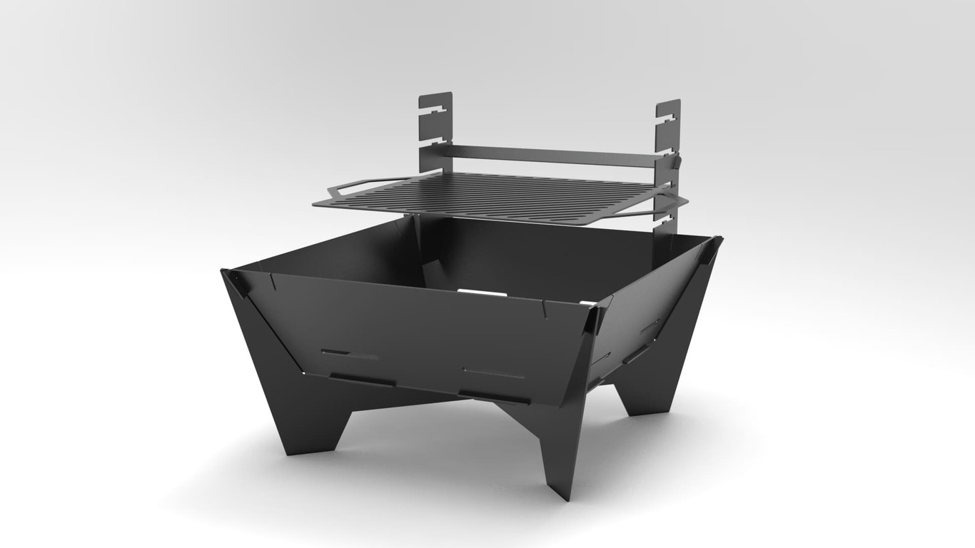 32-Inch Square Fire Pit Grill V2. DXF files for plasma, laser cutting. Фото 8