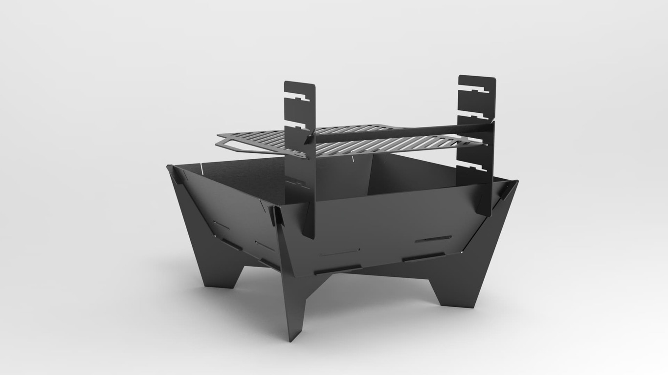 32-Inch Square Fire Pit Grill V2. DXF files for plasma, laser cutting. Фото 10