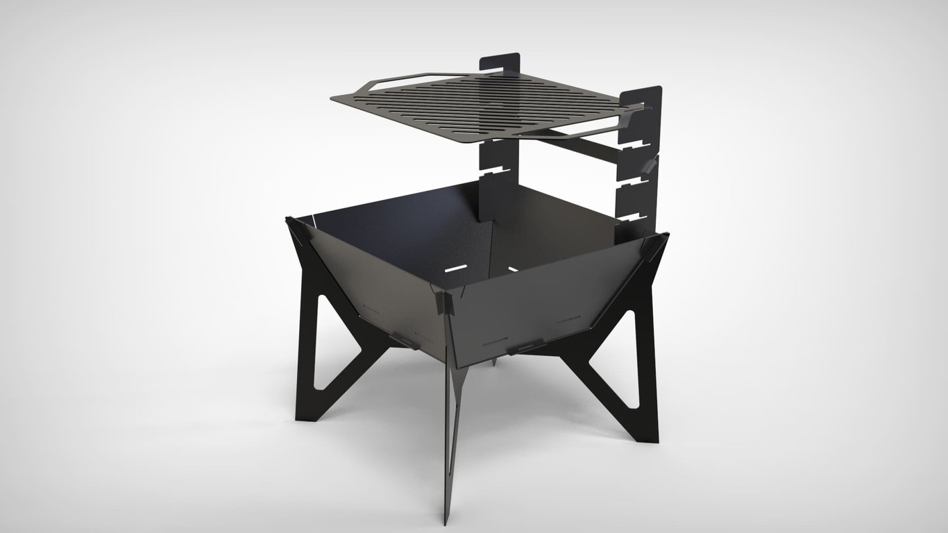 24-Inch Square Fire Pit Grill V3. DXF files for plasma, laser cutting. Фото 3