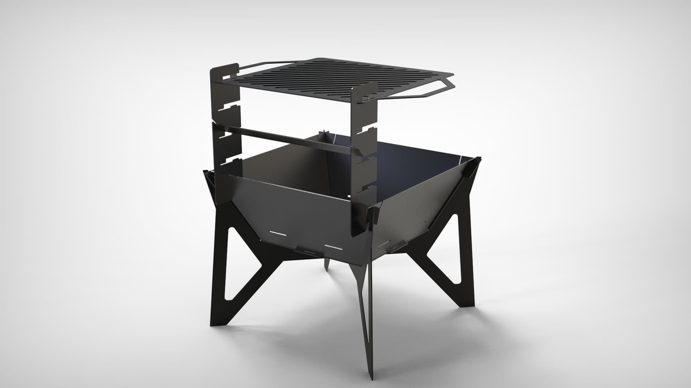 24-Inch Square Fire Pit Grill V3. DXF files for plasma, laser cutting. Фото 6