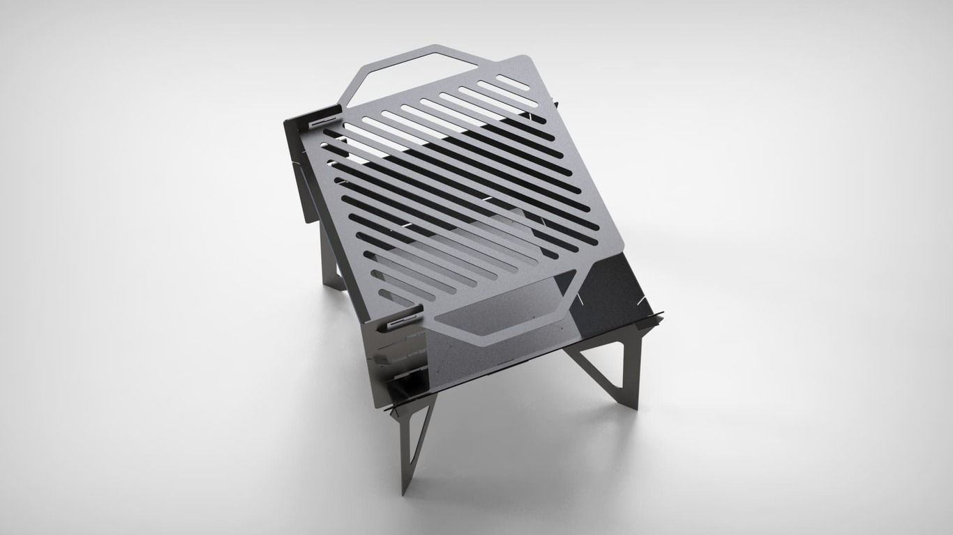 24-Inch Square Fire Pit Grill V3. DXF files for plasma, laser cutting. Фото 7