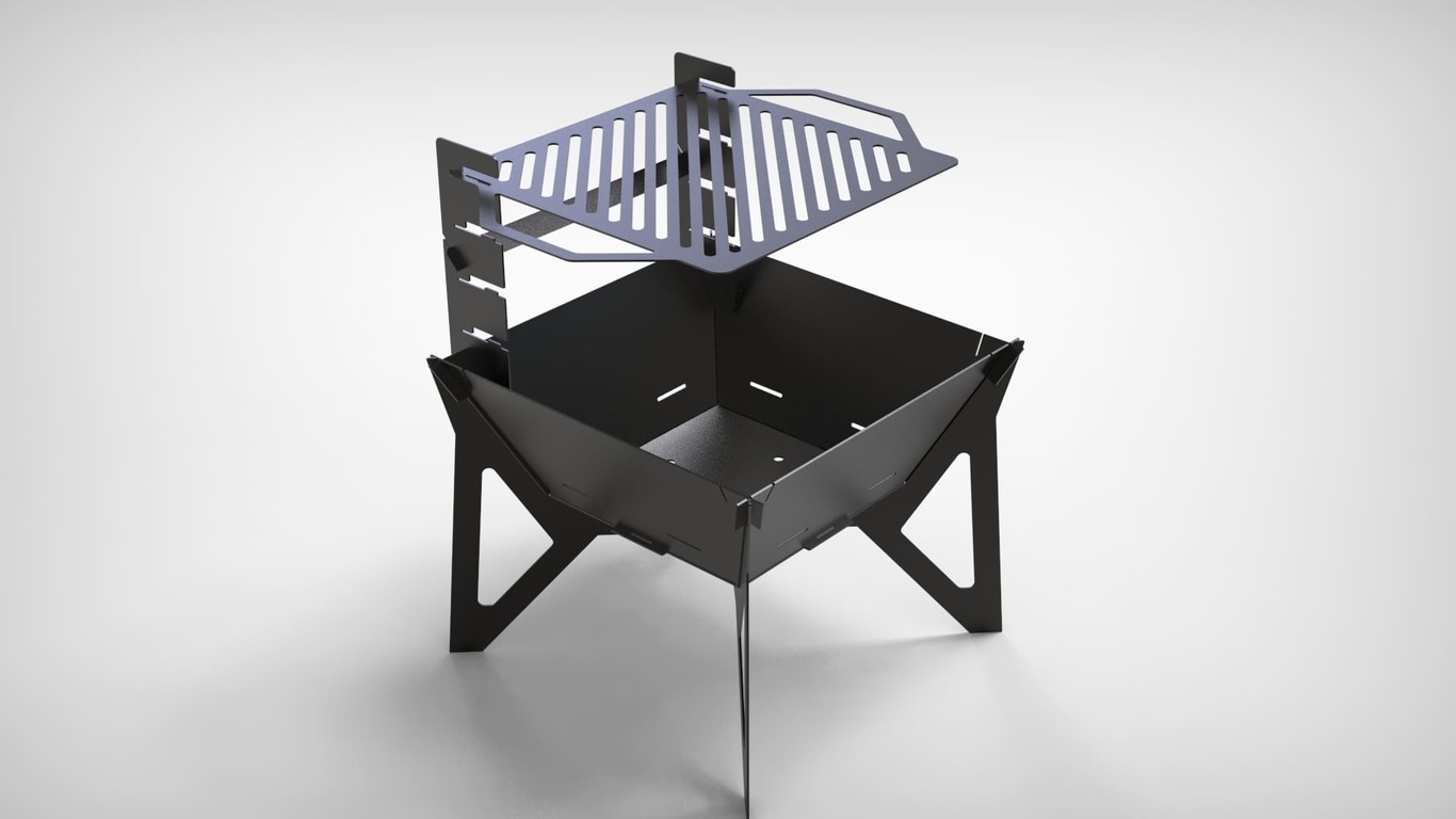 24-Inch Square Fire Pit Grill V3. DXF files for plasma, laser cutting. Фото 10